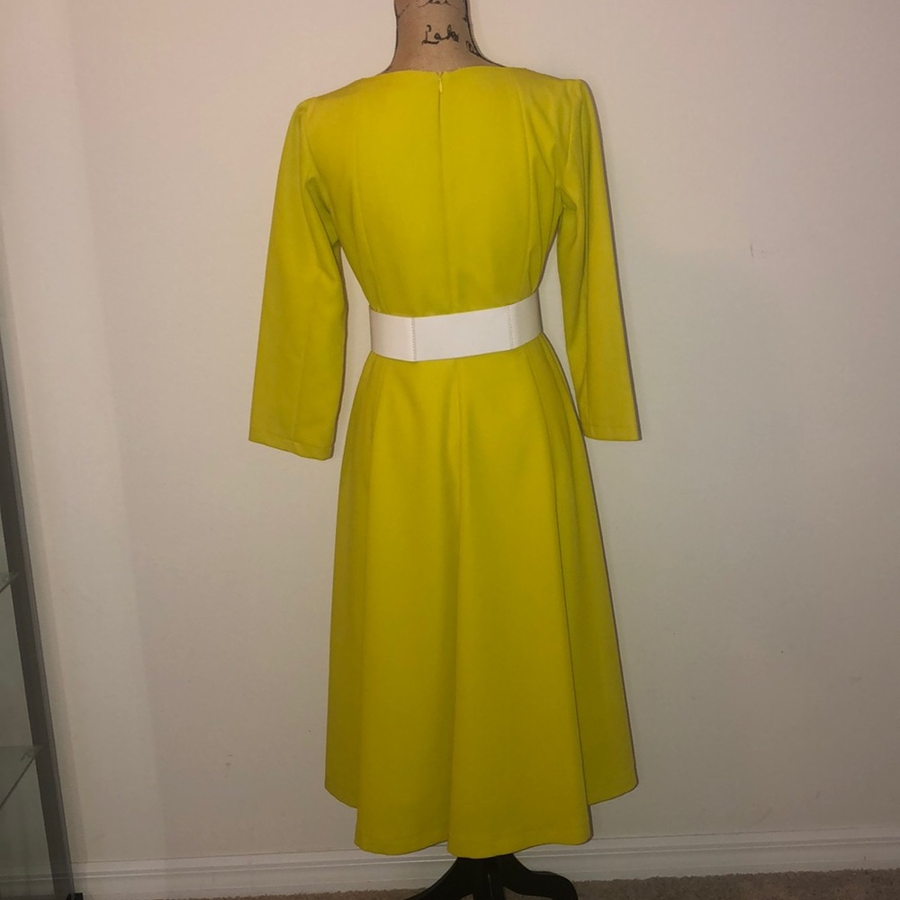 YELLOW FORMAL DRESS by MARYCRAFTS - Picture 7 of 8